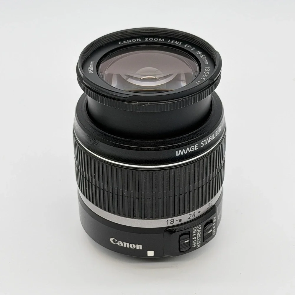 Canon EF-S 18-55mm f3.5-5.6 IS Zoom Lens with Image Stabilizer 58mm Black